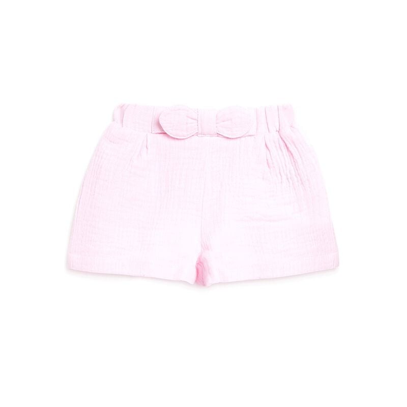 Girls Light Pink Short Woven Trousers image number 0
